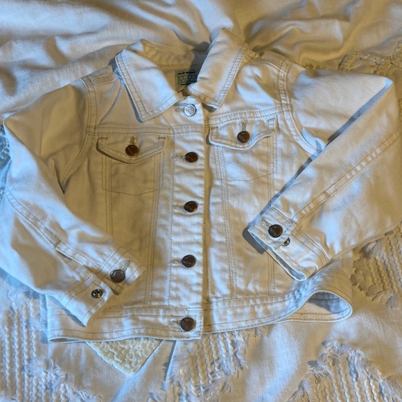 Toddler girls white jean jacket - Picture 1 of 2